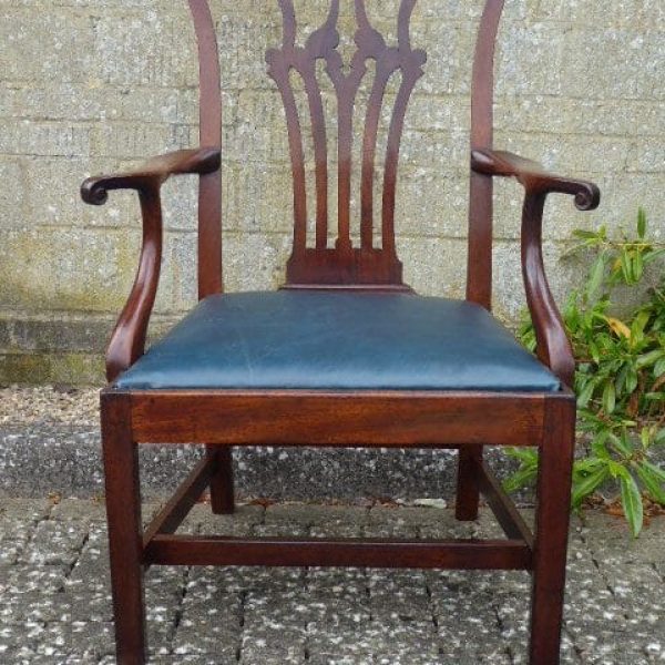 Irish mahogany armchair circa 1750
