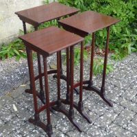 Mahogany nest of tables