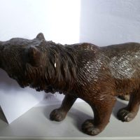 CARVED WOODEN HUMP BACKED BEAR BARVARIAN 20 CM PERFECT CIRCA 1890