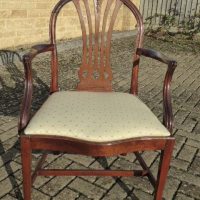 Georgian mahogany Hepplewhite carver circa 1790