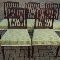 Set of 5 Gillows Garforth pattern dining chairs circa 1795