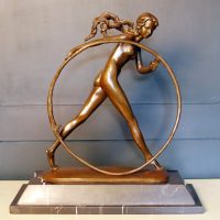 Art Deco Bronze Sculpture Figure