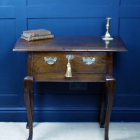 Fine Early Oak Georgian Side Console Hall Table