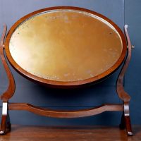 Victorian Edwardian Oval Mirror