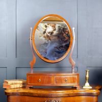 Edwardian Georgian Style Table Mirror 1905