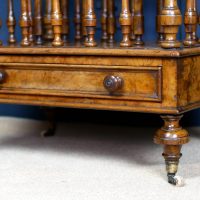 Victorian 19th Century Walnut Canterbury Magazine Rack
