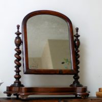 Victirian 19th Century Mahogany Table Toilet Mirror