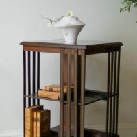 Very Fine Edwardian Mahogany Revolving Bookcase