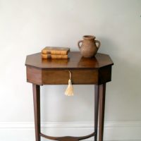 Georgian Mahogany Work Table Side Hall Console Table