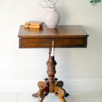 Victorian Work Table Hall Console Side table
