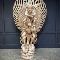 Large Indonesian Carved Garuda Sculpture
