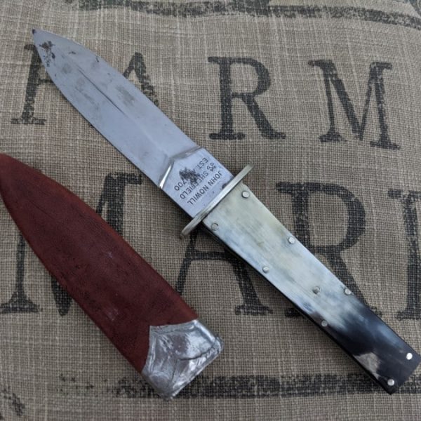 John nowill Sheffield knife lovely cow horn scales
