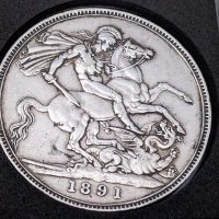 Silver crown coin 1891 very nice coin in lovely condition