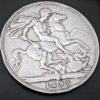 Silver crown coin 1895 very nice coin
