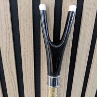 Thumb stick hiking stick in buffalo horn absolutely stunning stick