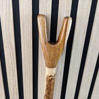 Thumb stick hiking stick in laburnum lovely stick