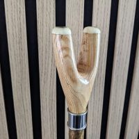 Sweet chestnut thumb stick hiking stick Stag horn tips very nice stick
