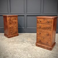 Pair of Victorian Mahogany Bedside Chests