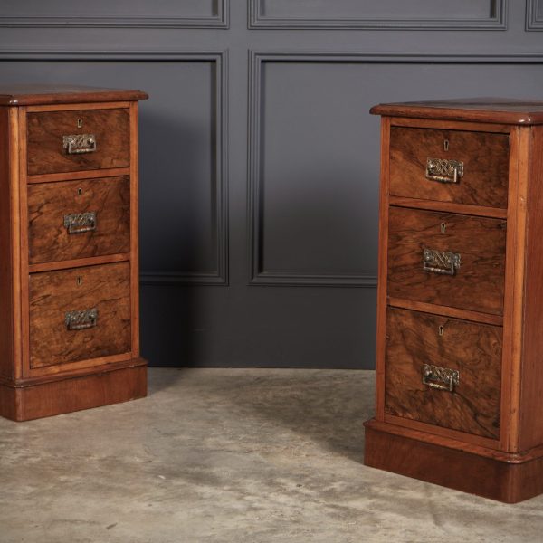 Pair-of-Victorian-Walnut-Bedside-Chests-2-1