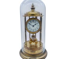 Outstanding Bandstand Ormolu German Torsion Clock Anniversary Clock &#8211; Mantel Clock C1900