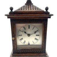 German 8 Day Mantel Clock By Lenzkirch Fine Timepiece Clock Circa 1900