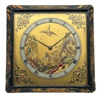 Beautiful Chinoiserie Decorated Strut Mantel Clock – ca 1910