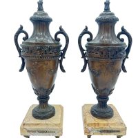 Wonderful Urn Clock Garnitures – ca 1900