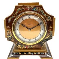 Interesting Chinoiserie Mantel Clock – Gilt Gold Decoration 8-day Clock