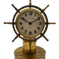 Fine Waltham 8-day Desk Clock – Shipping Wheel Case C1900