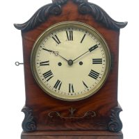 Fine Victorian English 8-Day Mahogany Twin-Fusee Bell Striking Bracket Clock (Circa 1870)