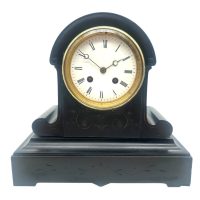 Arch Top Slate Clock 8-Day Striking Marble Mantel Clock – C1900