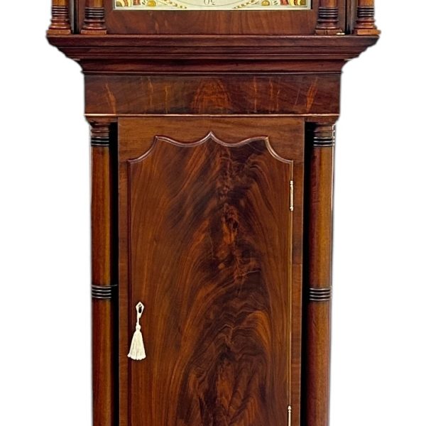 Incredible Antique Mahogany case Longcase 8 day clock &#8211; 1830
