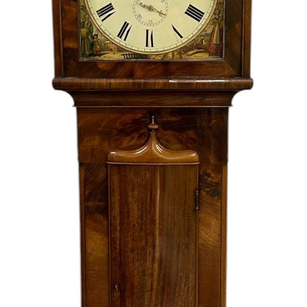 Fantastic Antique Scottish “Kilmarnok” Mahogany case Long Case clock – ca 1830