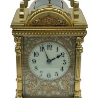 Fine Rare Victorian Mantel Clock – French 8-Day Carriage Clock With Repeat Feature