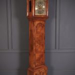 Queen Anne Walnut 8 Day Grandfather Clock