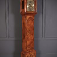Queen Anne Walnut 8 Day Grandfather Clock