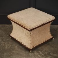 Regency Mahogany Box Ottoman