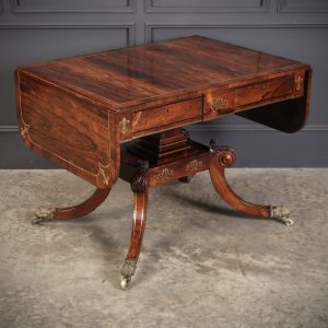 Regency-Rosewood-Brass-Inlaid-Sofa-Table
