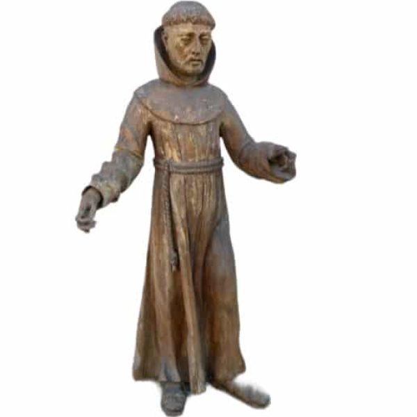 15th Century Large Statue of SAINT FRANCIS