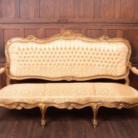 Carved Gilt Wood Parlour Settee SAI1780