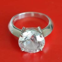 A Beautiful 925 Silver Solitaire Dress Ring &#8211; Ideal Present / Boxed / Jewellery