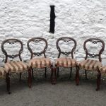 Set of 6 Victorian mahogany balloon back chairs