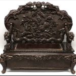 Fine Chinese Ching Dynasty Carved Settle
