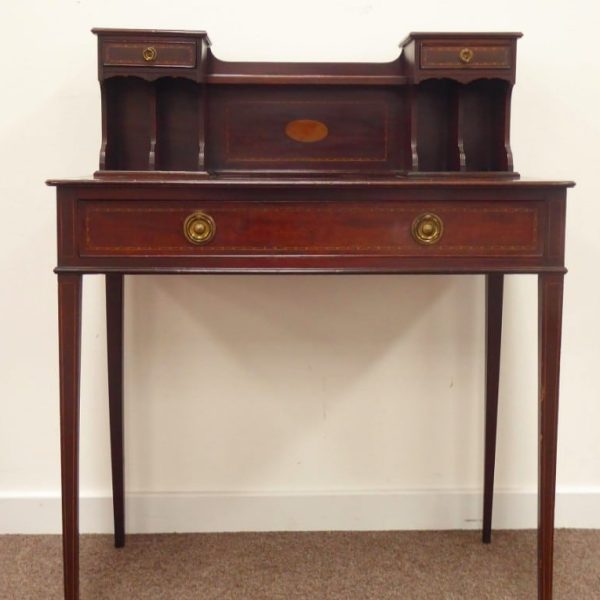 Edwardian mahogany bonheur du jour.