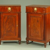Regency pedestal mahogany sideboards
