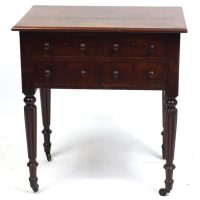 A William IV mahogany side table