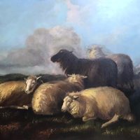 Thomas Sydney Cooper. (1803-1902) Oil on canvas.