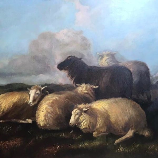 Thomas Sydney Cooper. (1803-1902) Oil on canvas.