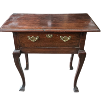 Fine Early Oak Georgian Side Console Hall Table