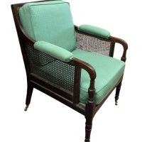 Fine Georgian Caned Library Bergère Chair